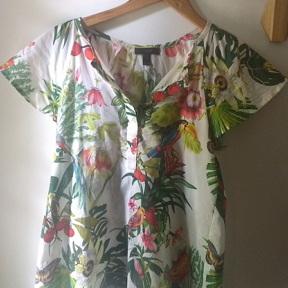 J. Crew Ratti "Into the Wild" popover top